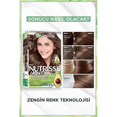 Garnier Nutrisse Youn Besleyici Kalc Krem Sa Boyas 6 Koyu Karamel