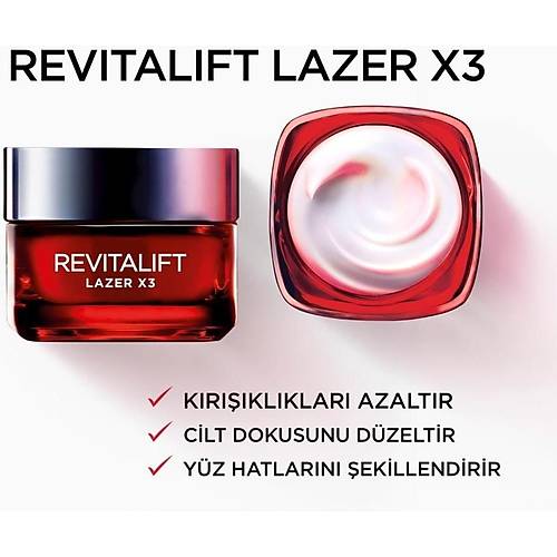 L'Oral Paris Revitalift Lazer X3  Gz Bakm Kremi