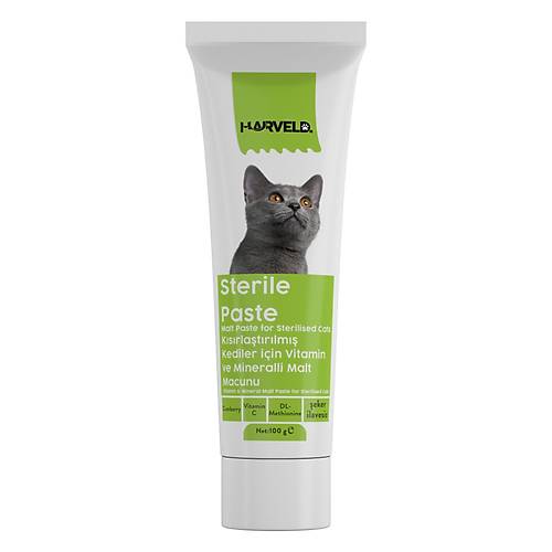 Harveld Sterile Paste Kısırlaştırılmış Kediler için Vitamin Ve Mineralli Macum 100 gr Harveld Sterile Paste Kısırlaştırılmış Kediler için Vitamin Ve Mineralli Macum 100 gr