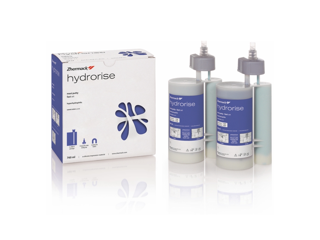 Zhermack Hydrorise Maxi Putty Set - A Silikon 1. Ölçü 2x380ml