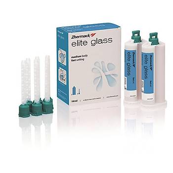 Zhermack Elite Glass 2x50 ml - Direkt Estetik Restorasyonlarda Transparan Matris Yapmnda Kullanlan effaf A-Silikon