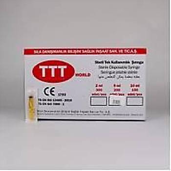 TTT Word 27G 0.4x50 mm 2.5 cc Dental Enjektr 300 Lk Ambalaj