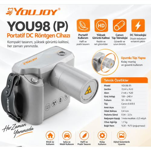 Youjoy Portatif Periapikal R�ntgen Cihaz� Canon T�p � 1 Y�l Garantili