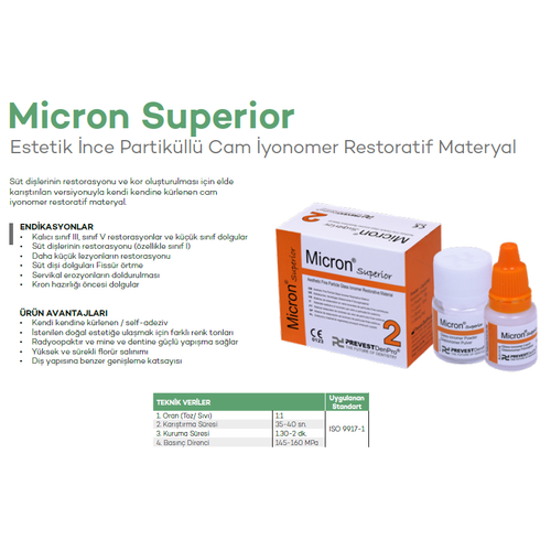 PREVEST DENPRO Micron Superior Capsules Kaps�l Cam �yonomer Restoratif