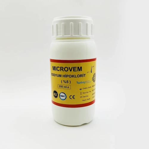 Microvem Sodyum Hipoklorit  Etkili Kanal Temizlii ve Dezenfeksiyon in Gl Antiseptik Solsyon