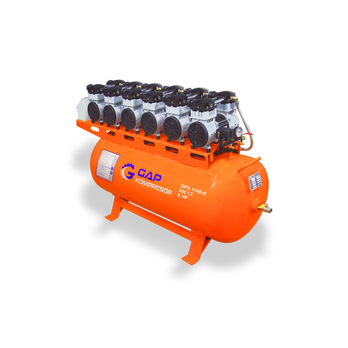 GAP 9HP 300 Lt Sessiz ve Yasz Hava Kompresr  Dental Klinik Kompresr
