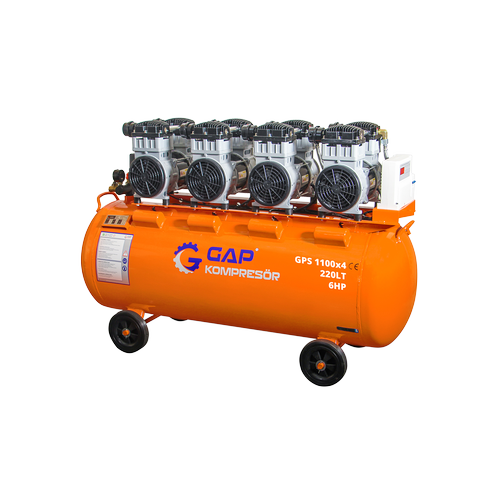 GAP 6HP 220 Lt Sessiz ve Yasz Hava Kompresr  Dental Klinik Kompresr
