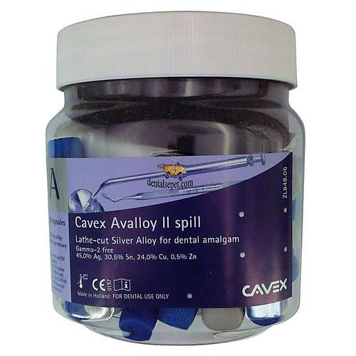 Cavex Avalloy 2 Spill Kapsl Amalgam  Yksek Dayanml Dental Dolgu Malzemesi