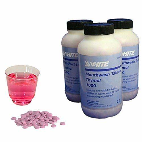 SSWhite Mouthwash Tablet  Az Antiseptii ve Ferahlatc Bakm Tableti