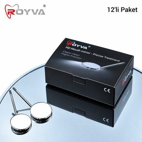 Royva Ultra-Clear Dental Ayna Ba�l��� 12'li