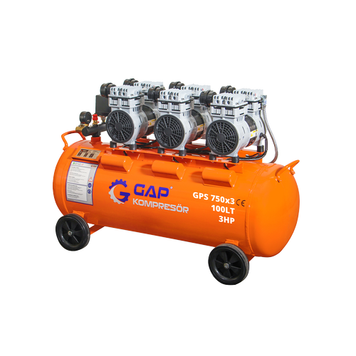 GAP 3HP 100 Lt Sessiz ve Yasz Hava Kompresr  Dental Klinik Kompresr