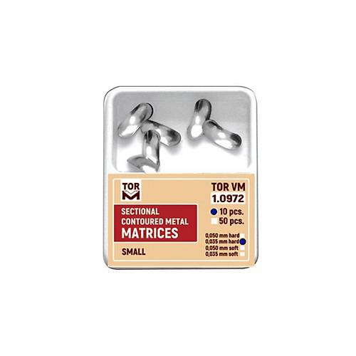 Tor VM Blgesel Konturlu Metal Matrixler (Small 4 eit) No: 1.1972  Di Hekimi Restorasyon Malzemesi