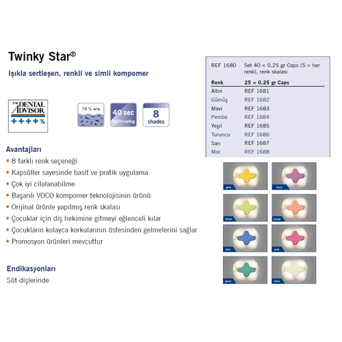 Voco Twinky Star Kompomer Set 40 � 0,25 g