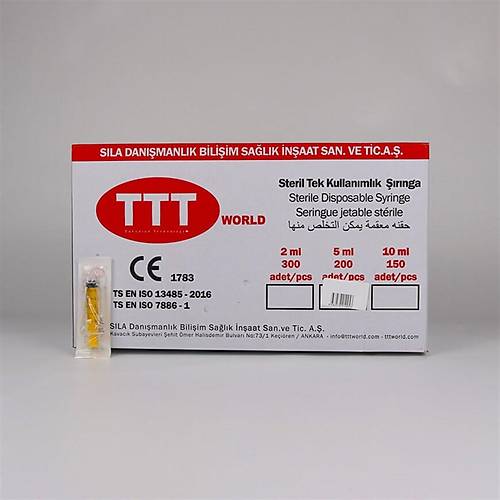TTT Word 27G 0.4x40 mm 2.5 cc Dental Enjektr 300'lk Ambalaj  Yksek Hassasiyet ve Gvenli Kullanm