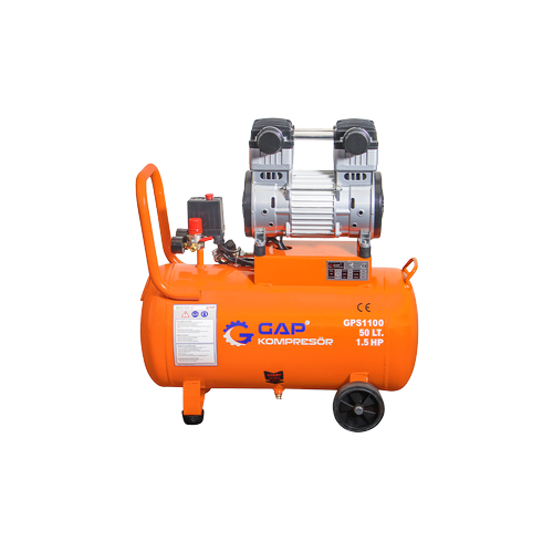 GAP 1,5HP 50 Lt Sessiz ve Yasz Hava Kompresr  Dental Klinik Kompresr