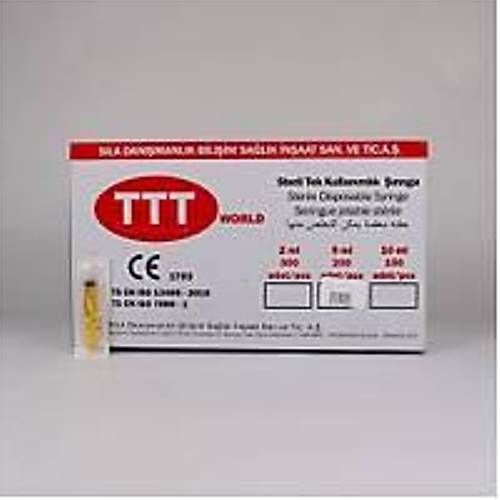 TTT Word 27G 0.4x50 mm 2.5 cc Dental Enjektr 300 Lk Ambalaj