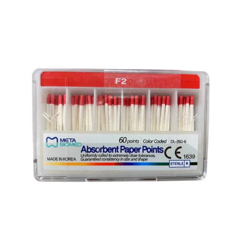 Meta Biomed Absorbent Paper Point F Serisi F2  Endodontik Kk Kanal Kurutma Ular