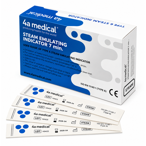 4A Medical Tip 6 Otoklav Kimyasal �ndikat�r� 250 Adet