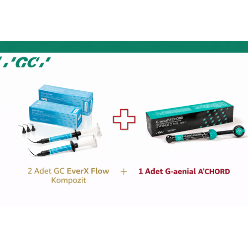 GC 2 Adet everX Flow Kompozit 2 ml + G-aenial A�Chord Kompozit Refil Set Kampanya