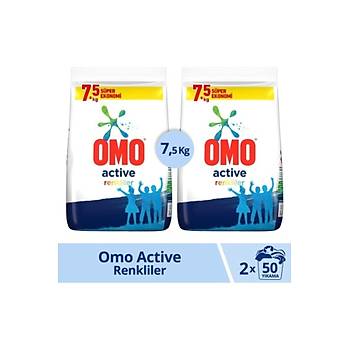 Omo Matik 7.5 Kg Active Renkliler x 2 Adet