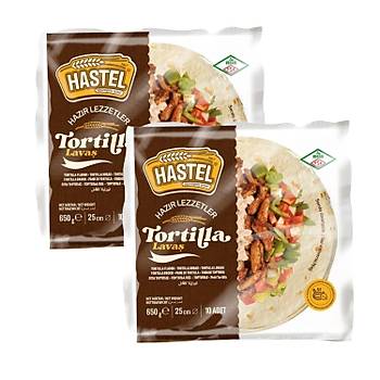 Hastel Tortilla Lava 10 Adet 650 Gr X 2 Paket