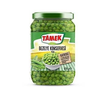 Tamek Bezelye Konserve 670 gr Cam x 4 Adet