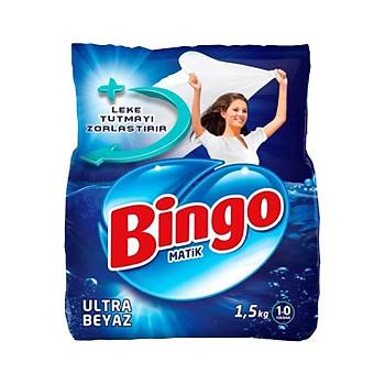 Bingo Ultra Beyaz Toz amar Deterjan 1,5 kg x 3 Adet