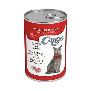 Cango Yetikin Konserve Kedi Mamas Kuzu Etli 415 Gr X 4 Adet