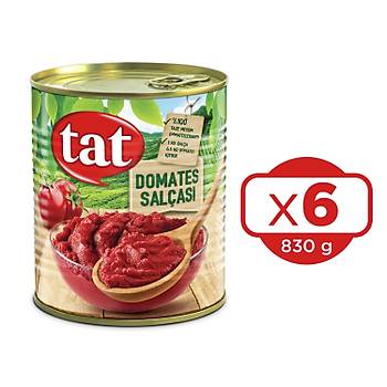 Tat Domates Salas 830 gr 6 l