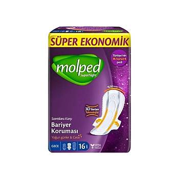 Molped Supernight Gece Bariyer Korumas 16 l Gece x 3 Adet