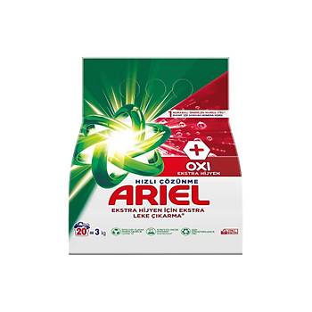 Ariel Oxi Beyazlara zel Aqua Pudra Toz amar Deterjan 3 Kg