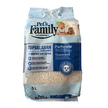 Pets Family Topaklanan Kedi Kumu Parfmsz Kaln 5 L x 3 Ad (15 kg)