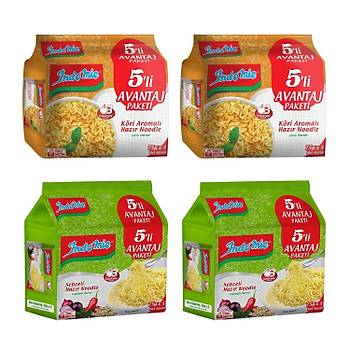 Indomie 5 li Paket Kri + Sebzeli Hazr Noodle 4 l Karma Paket 