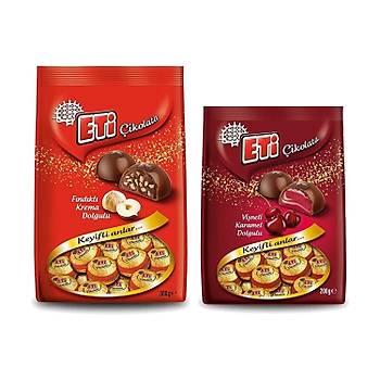 Eti ikolata Fndk ve Vine Dolgulu 300 + 200 gr 2 li Set