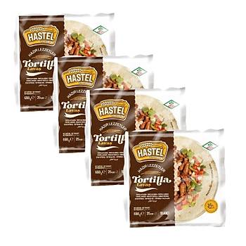 Hastel Tortilla Lava 10 Adet 650 Gr X 4 Paket