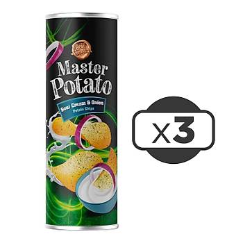 Master Potato Soanl & Eki Kremal Cips 160 Gr-3 Adet