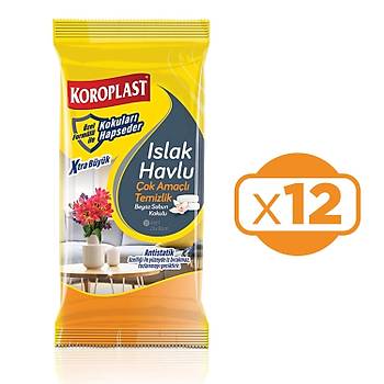 Koroplast Islak Havlu ok Amal Ferah Kokulu 12 Paket Xtra Byk 