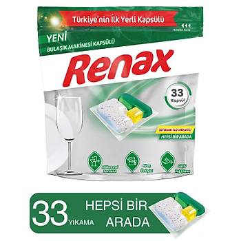 Renax Bulak Makinesi Kapsl Hepsi Bir Arada 33 L x 6 Adet (198 Kapsl)