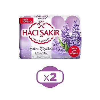 Hac akir Bahar iekleri Lavanta El ee Gzellik Sabunu 4x70 Gr 2 li