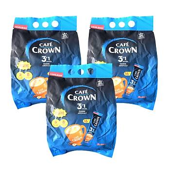 Cafe Crown 31 Arada 16 l Fndk Arm Kahve /  Bardak ve Kartrc Hediyeli Set x 3 Adet