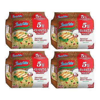 Indomie Hazr Noodle Spesiyal 75gr X 5 Li Avantaj Paket X 4 Adet