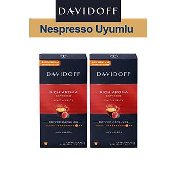 Davidoff Nespresso Uyumlu Kapsl Kahve Rich Espresso 2 x 10 adet