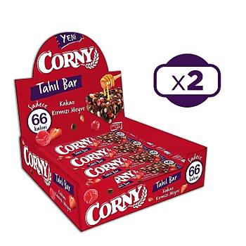 CORNY Tahl Bar Kakao Ve Krmz Meyve 17 Gr X 12 Adet x 2 Kutu