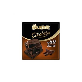 lker Bitter Kare %60 Kakaolu ikolata 60 gr x 6 Adet