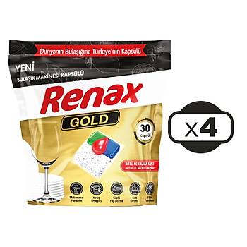 Renax Gold Bulak Makinesi Kapsl Hepsi Bir Arada 30 lu x 4 Adet (120 Kapsl)