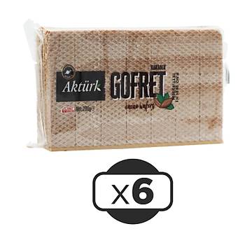 Aktrk Kakaolu Gofret 200 gr 6 l