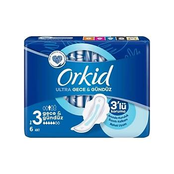 Orkid Hijyenik Ped Ultra 6'l Gece & Gndz X 6 'Adet (36 Ped)