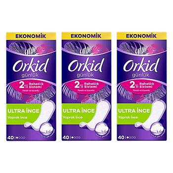 Orkid Gnlk Yaprak Ped Ultra nce 40 l x 3 Adet