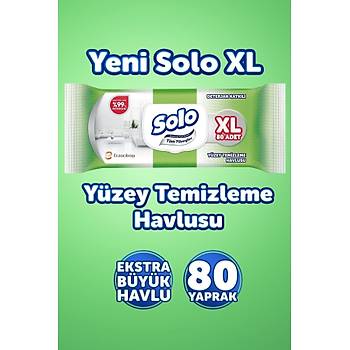 Solo Tm Yzeyler Islak Temizleme Havlusu Xl 6'l 480 Yaprak