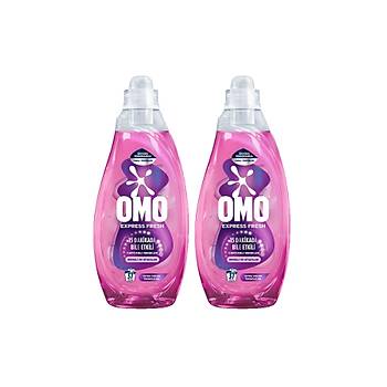 Omo Express Fresh Capcanl Renkler Renkli Ve Siyahlar Sv amar Deterjan 1480 ml X2